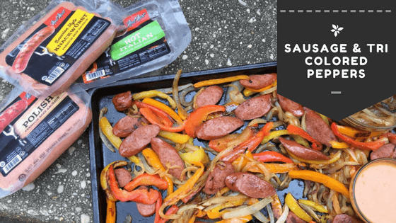 Sausage & Tri Colored Peppers