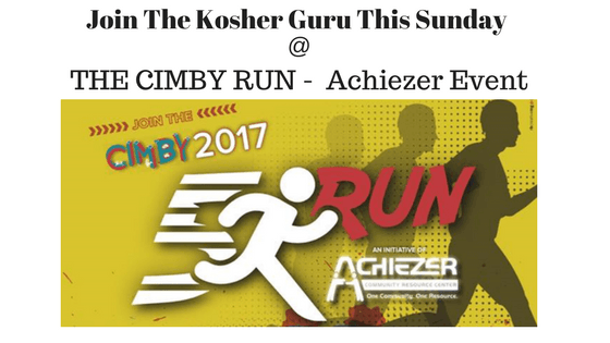 This Sunday JOIN THE CIMBY RUN –  Achiezer Event