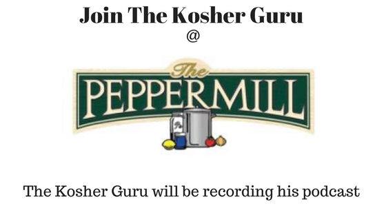 Join Team Kosher Guru as we record our hit podcast show “The Nosh” from the The Peppermill’s 20th anniversary celebration!
