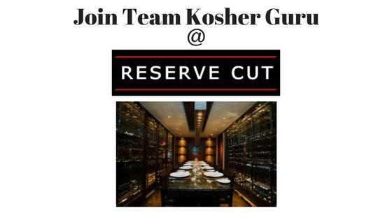 Join Team Kosher Guru this Saturday night at Reserve Cut