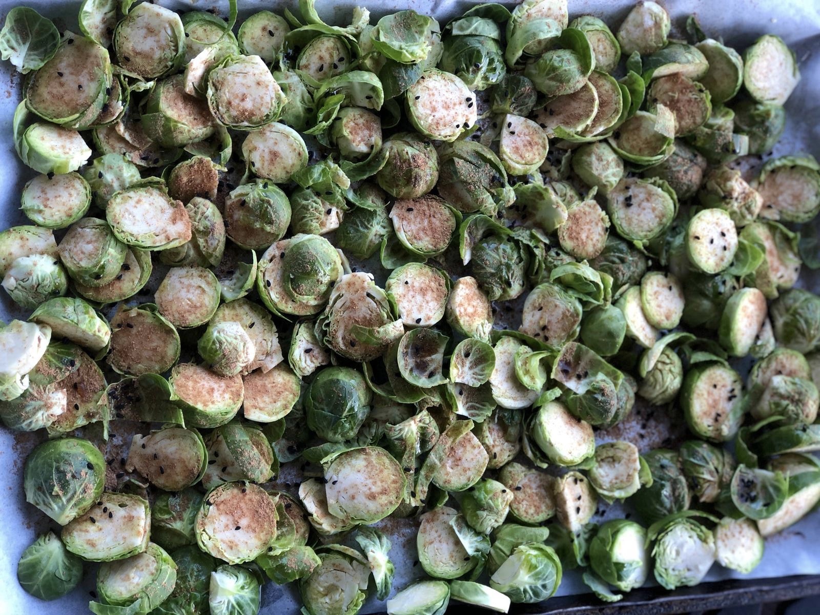 Roasted Brussel Sprouts With Chinese 5 Spice