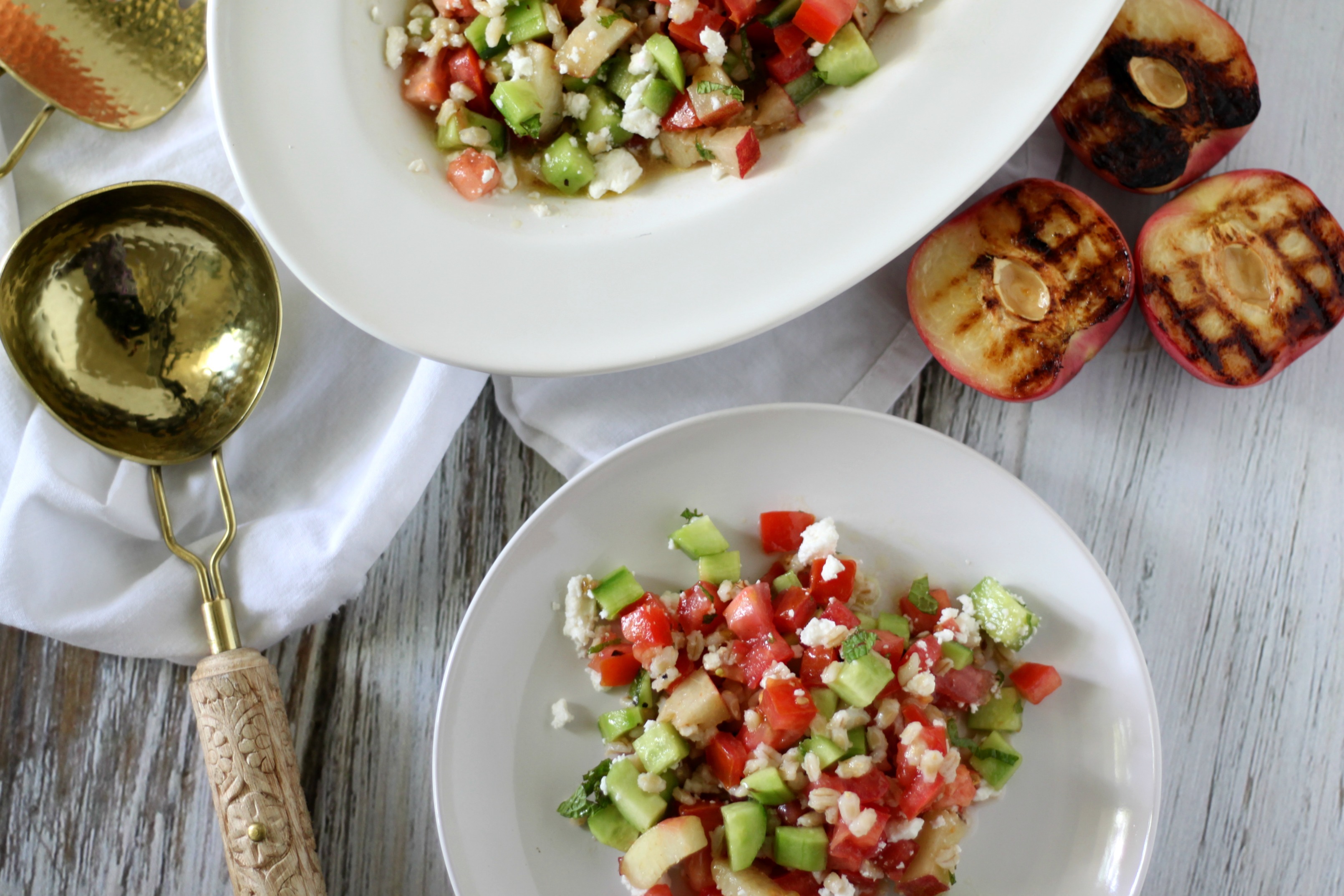 Delicious Summer Grilled Salad by Whitney Fisch | @jewhungry
