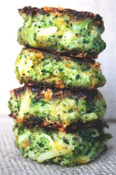 Broccoli Cheddar Latkes by Nina Safar | @kosherinthekitch