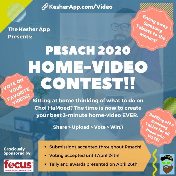 Pesach 2020 Video Contest!