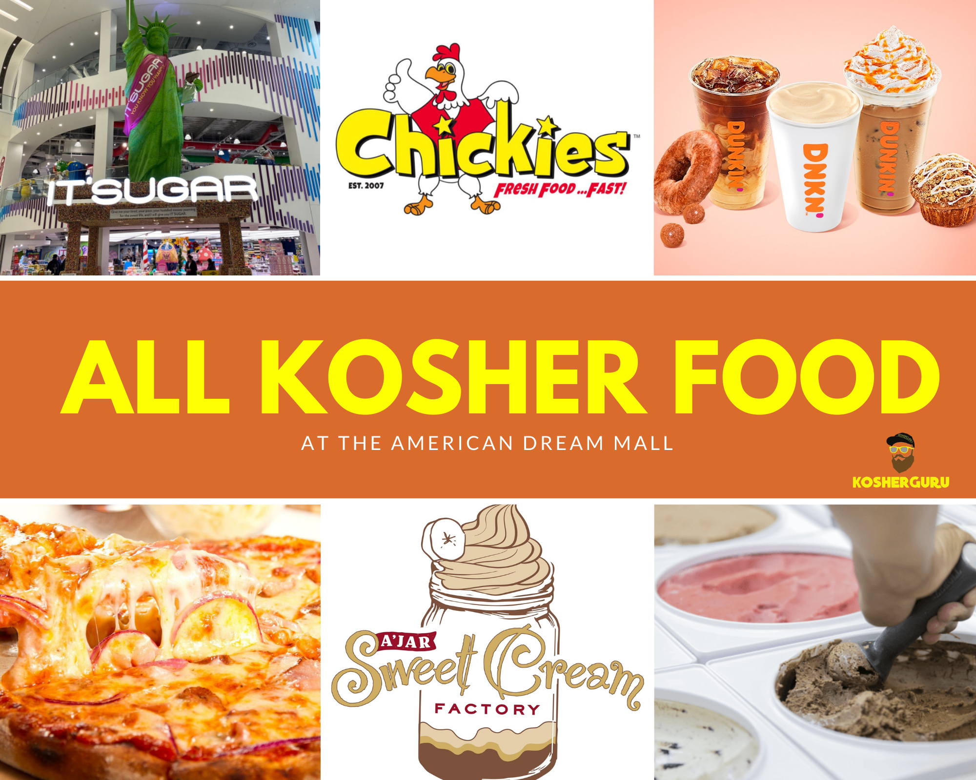 All Kosher Spots At The American Dream Mall