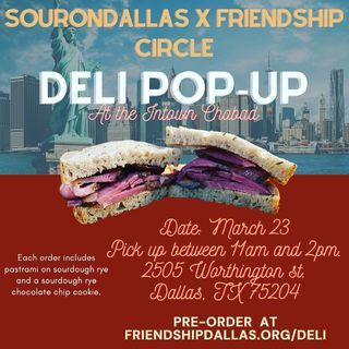 Friendship Circle x Sour on Dallas Pop up Kosher Deli!