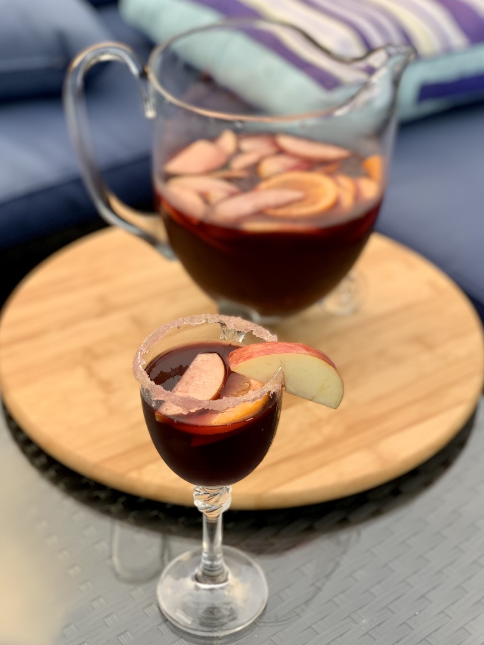 Sweet New Year Sangria by The Blum Sisters|@thehungrysisters