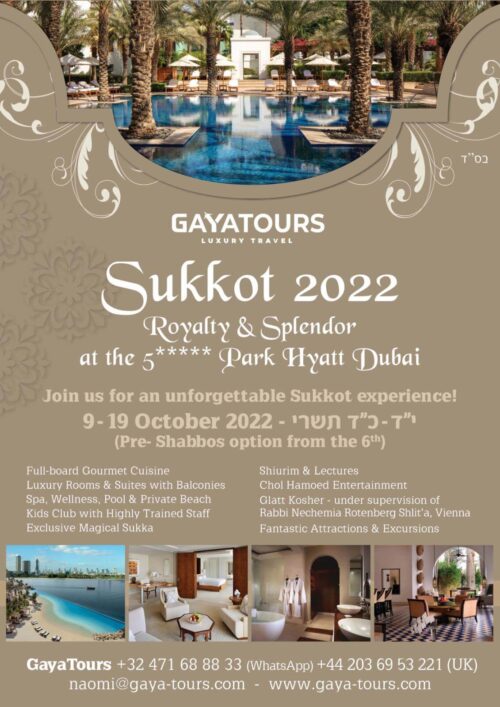 Celebrate Sukkot This Year At Dubai!